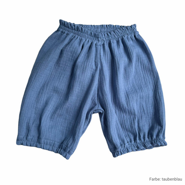 Kindershorts aus Musselin Baumwolle von Musselin Liebe