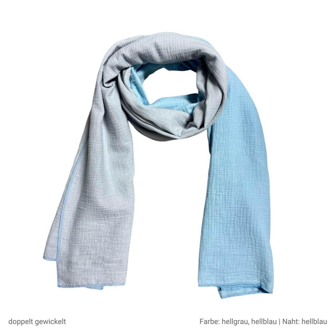 Musselin Schal XL Baumwolle Schals Herbst Winter lang groß Halstuch Tuch