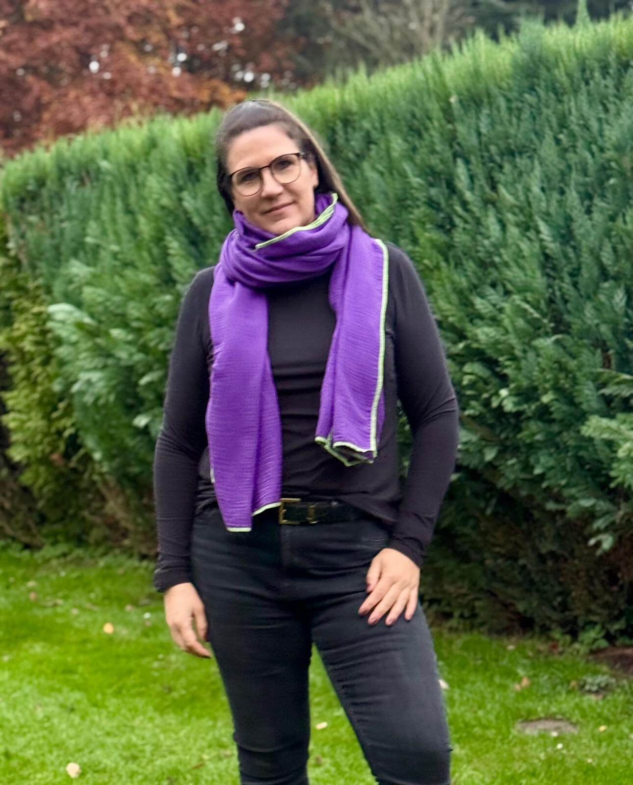 Musselin Schal XL Baumwolle Schals Herbst Winter lang groß Halstuch Tuch