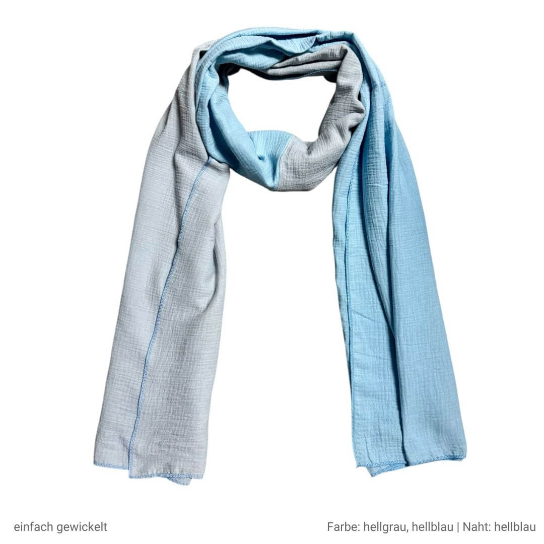 Musselin Schal XL Baumwolle Schals Herbst Winter lang groß Halstuch Tuch