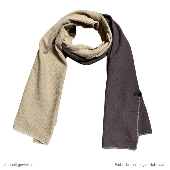 Musselin Schal XL Baumwolle Schals Herbst Winter lang groß Halstuch Tuch