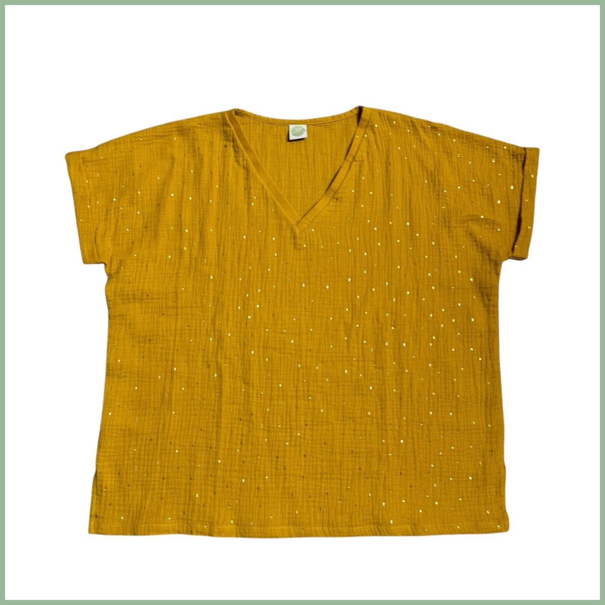 Shirt mit V-Ausschnitt Gr. 40/42