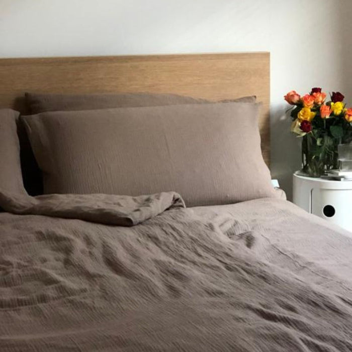 Kopfkissenbezug passend zur Bettwäsche aus 100% Musselin Baumwolle von Musselin Liebe