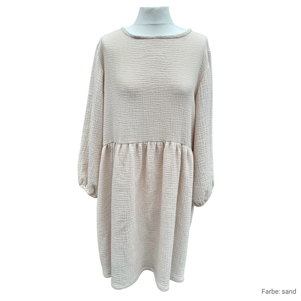Musselin Liebe Langarmkleid Damen