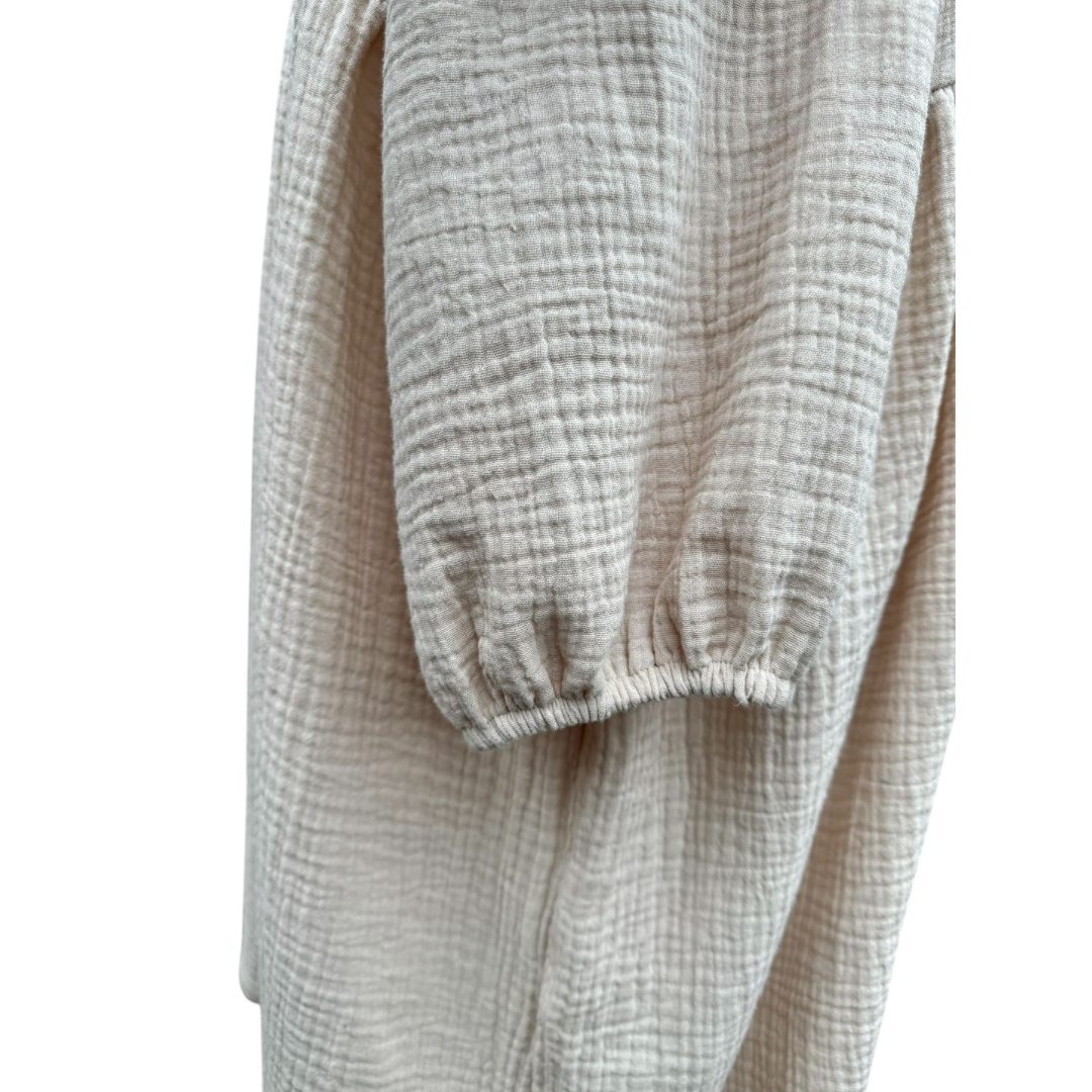 Musselin Liebe Langarmkleid Damen