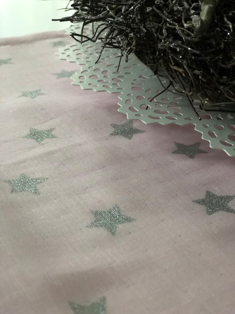 Musselin Liebe Tischläufer Weihnachten
