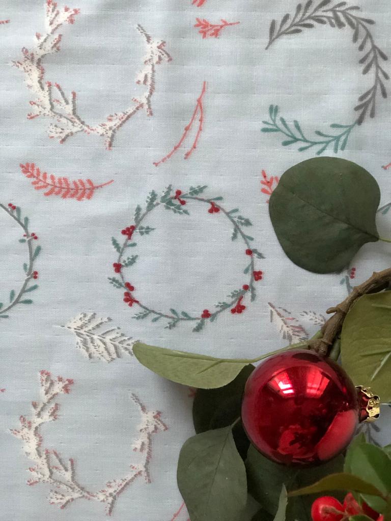 Musselin Liebe Tischläufer Weihnachten