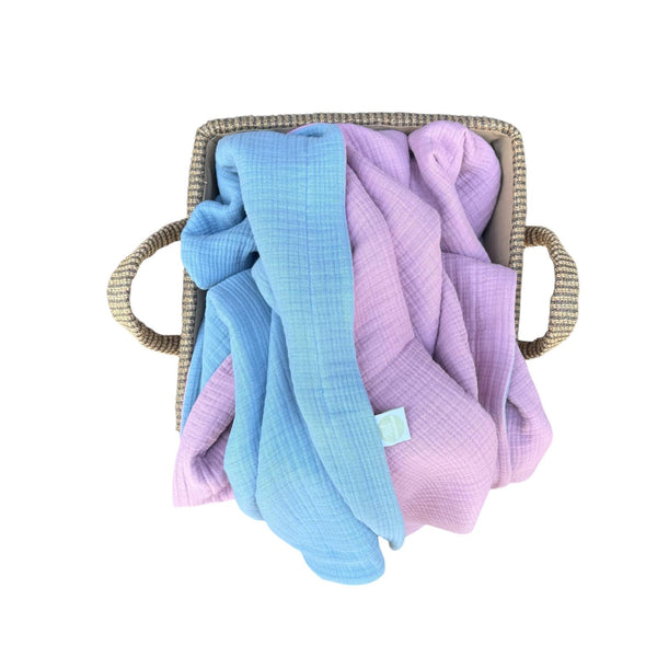 Decke groß (6-lagiger Musselin) - Zweilagig