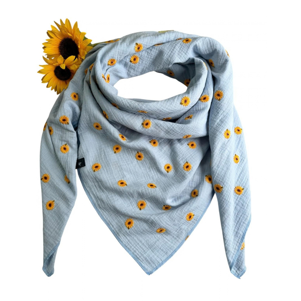Musselin Liebe XL Tuch Halstuch Schal aus Musselin Baumwolle