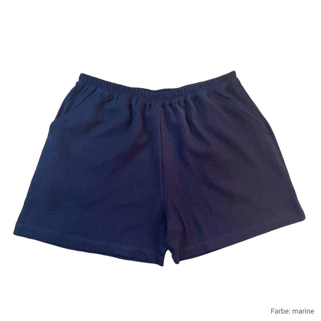 Damen Shorts aus Musselin Baumwolle von Musselin Liebe