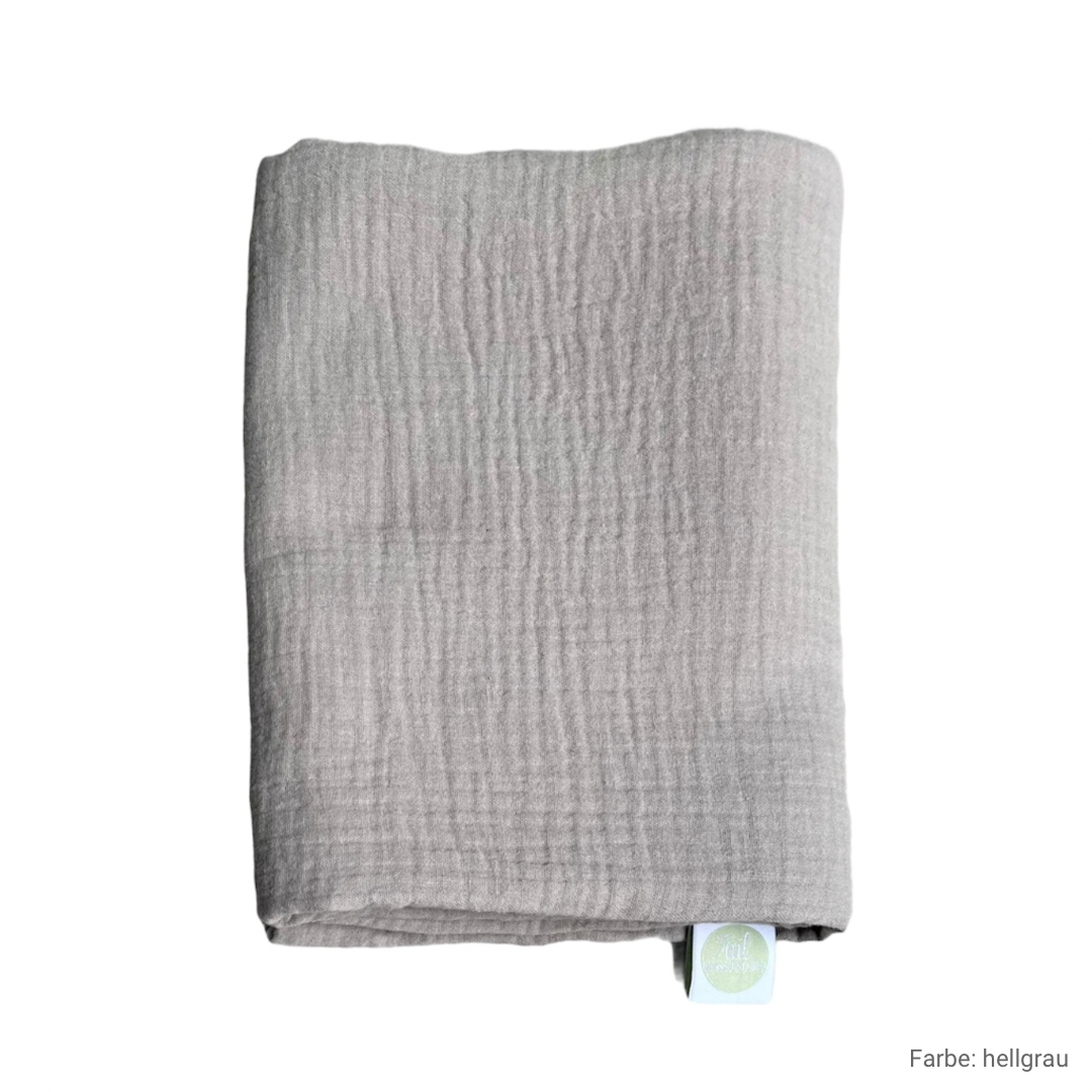 Kopfkissenbezug passend zur Bettwäsche aus 100% Musselin Baumwolle von Musselin Liebe