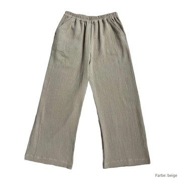 Musselin hose damen musselinhosen musselinhose hosen lang sommerhose leicht luftig atmungsaktiv