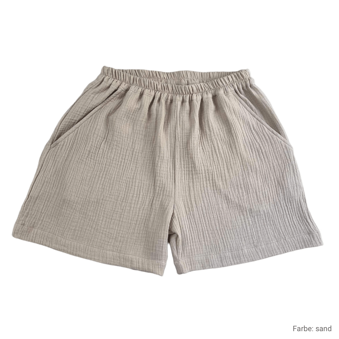 Damen Shorts aus Musselin Baumwolle von Musselin Liebe